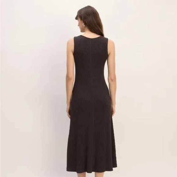 🎥 Everlane The Rib-Knit A-Line Tank Dress Sz XXL 🎥 - Picture 5 of 6